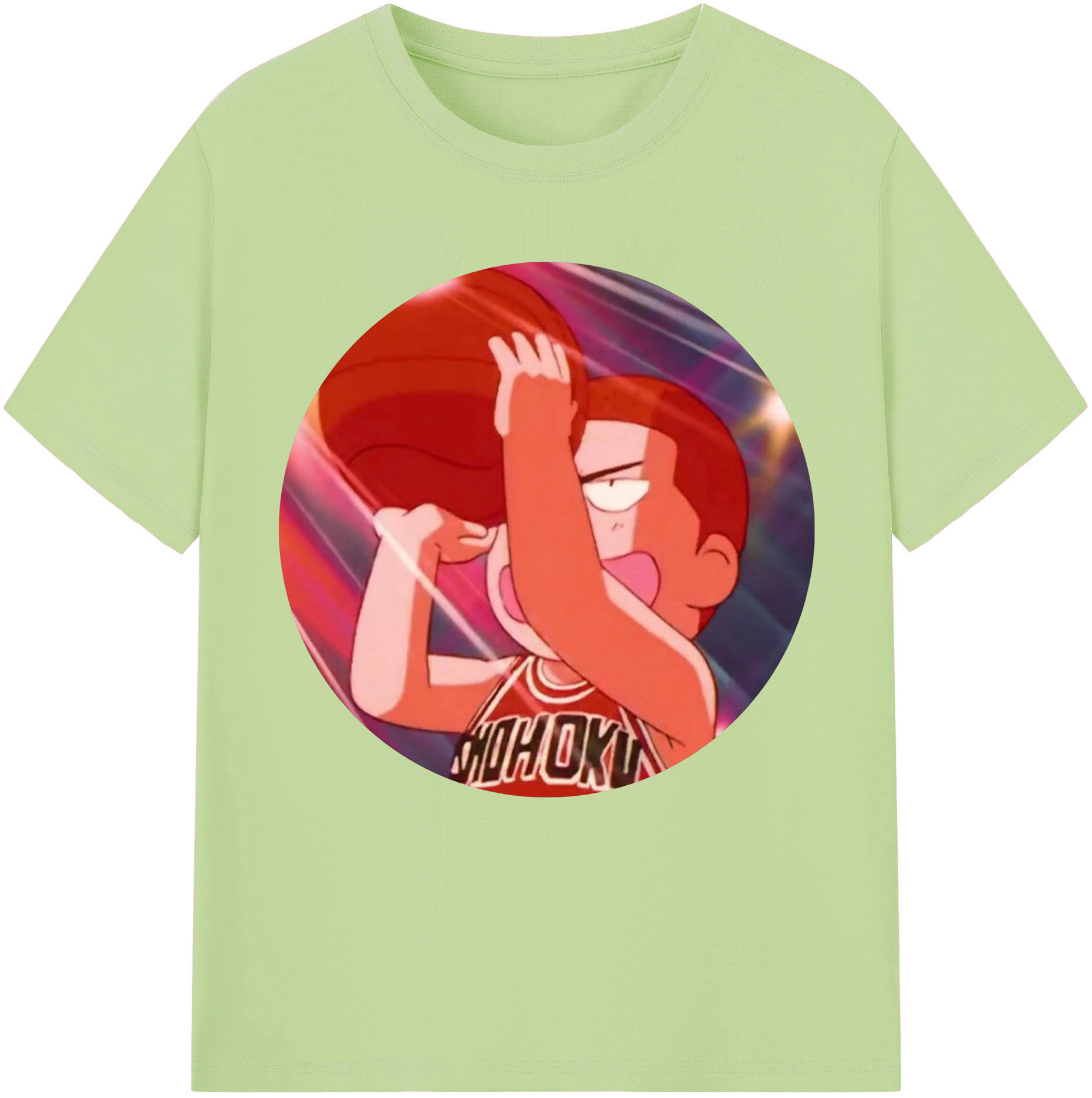 SLAM DUNK／スラムダンク 綿100％半袖Tシャツ（フロントプリント）